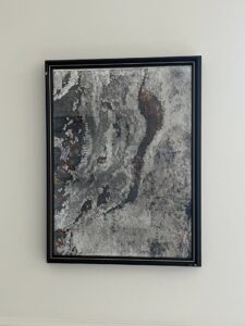 Botticelli Lava customer framed area rug scrap | Jordan's Flooring