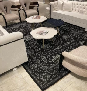 Black Area rug | Jordans Flooring