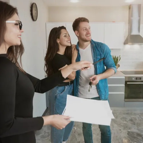 Property-management-meeting Happy Couple | Jordans Flooring