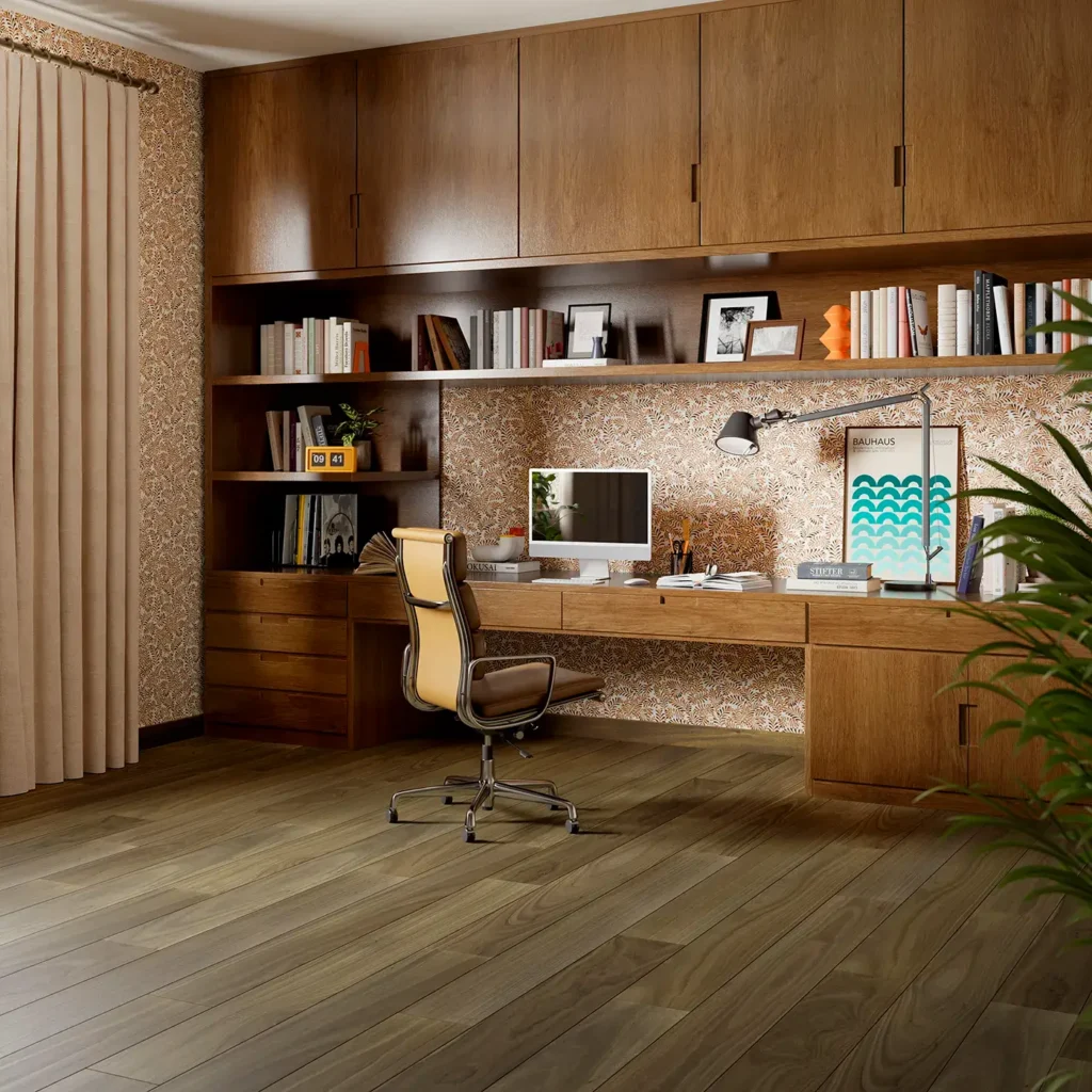 1802U Valencia Walnut 17068 Raw Umber Room 1 | Jordans Flooring