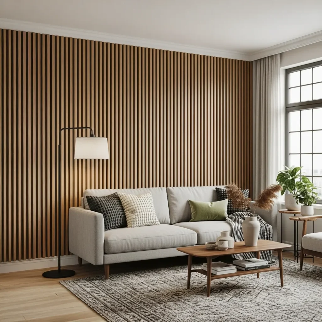 Living Room Acoustic Wall Panels | Jordans Flooring